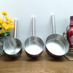 Gáo Múc Nước Lèo Inox [Size 16, 18, 20cm], Ca Múc Nước Lẩu, Soup - Dụng Cụ Bếp